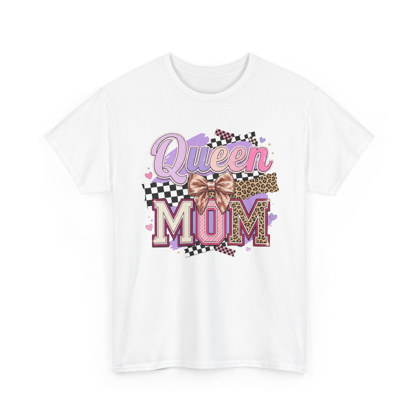 Queen Mom T-Shirt | Leopard Retro Mom Tee | Mother’s Day Gift Shirt