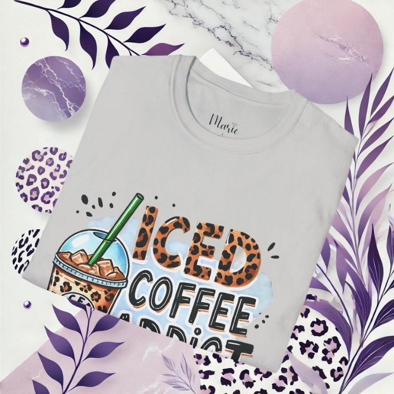 Iced Coffee Addict Unisex Softstyle T-Shirt - Perfect for Coffee Lovers & Casual Wear