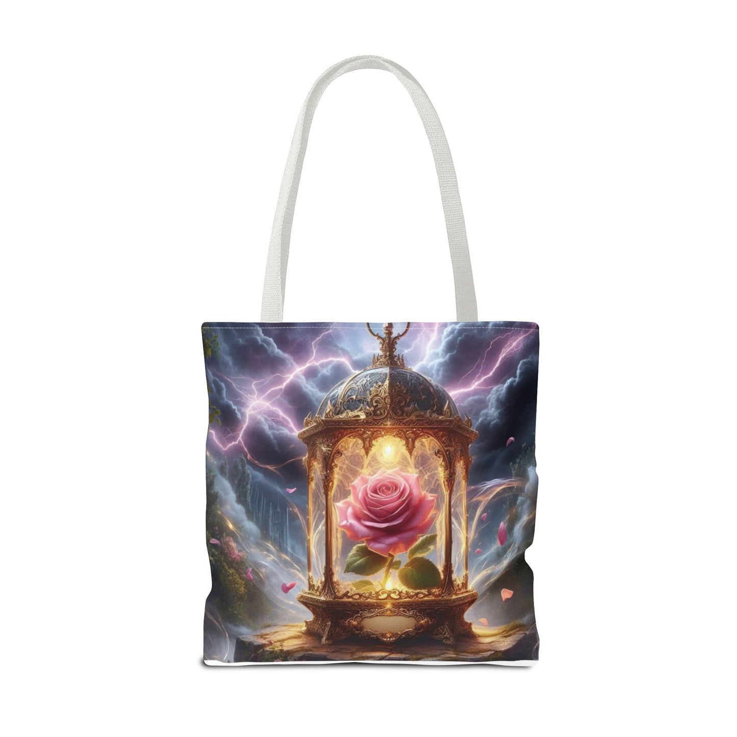 Enchanted Rose Tote Bag - Magical Fairy Tale Inspired Reusable Shopping Bag
