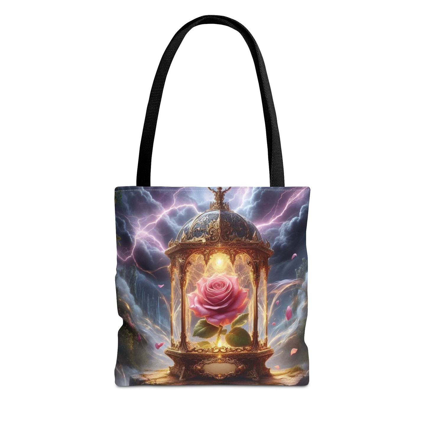 Enchanted Rose Tote Bag - Magical Fairy Tale Inspired Reusable Shopping Bag