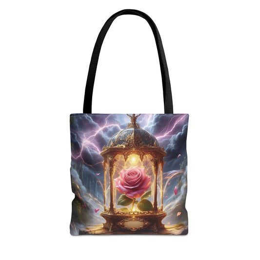 Enchanted Rose Tote Bag - Magical Fairy Tale Inspired Reusable Shopping Bag