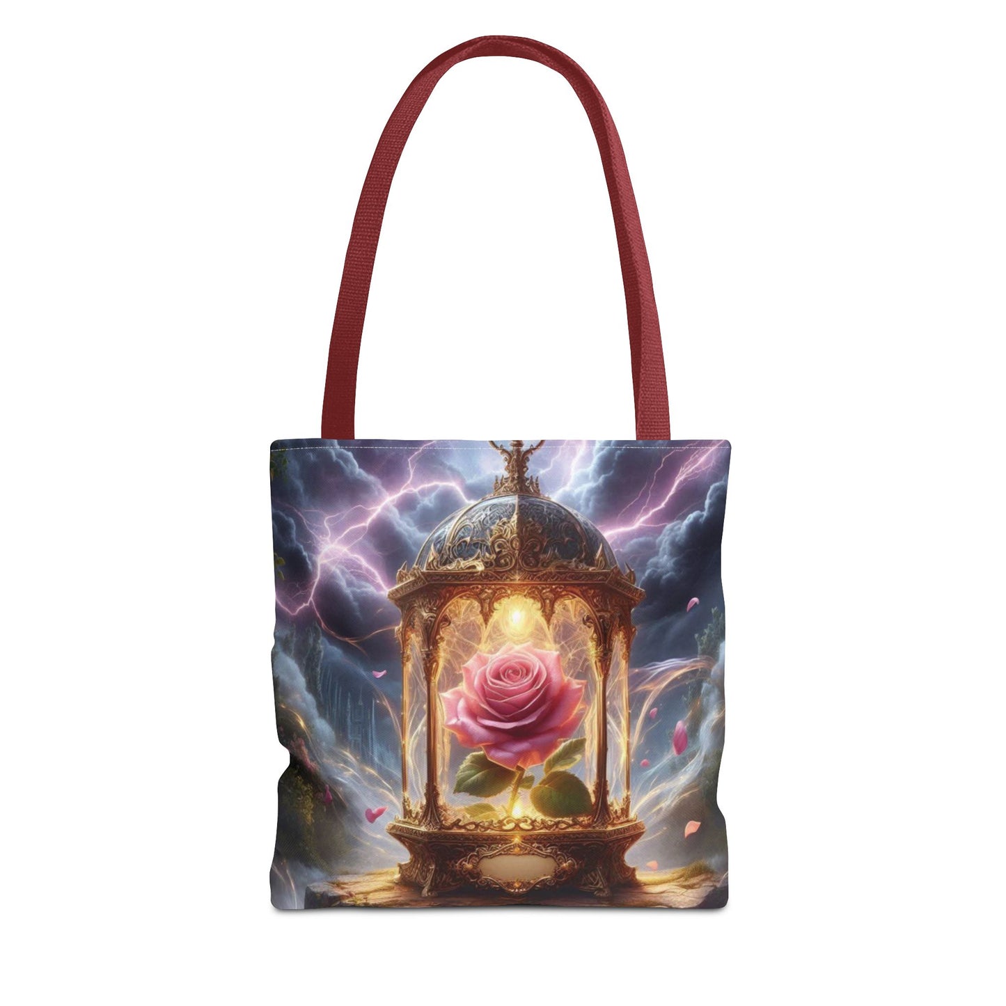 Enchanted Rose Tote Bag - Magical Fairy Tale Inspired Reusable Shopping Bag