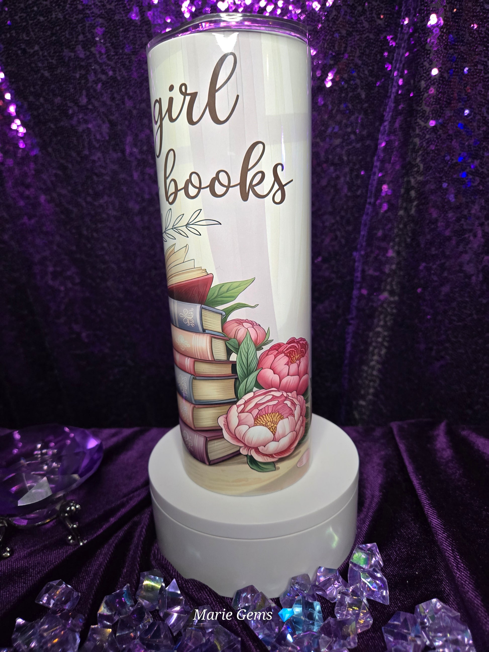 Just a Girl Who Loves Books Tumbler | 20oz Reader Cup