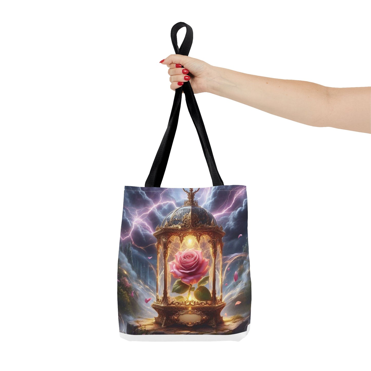 Enchanted Rose Tote Bag - Magical Fairy Tale Inspired Reusable Shopping Bag