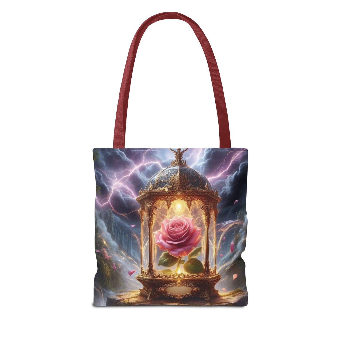 Enchanted Rose Tote Bag - Magical Fairy Tale Inspired Reusable Shopping Bag