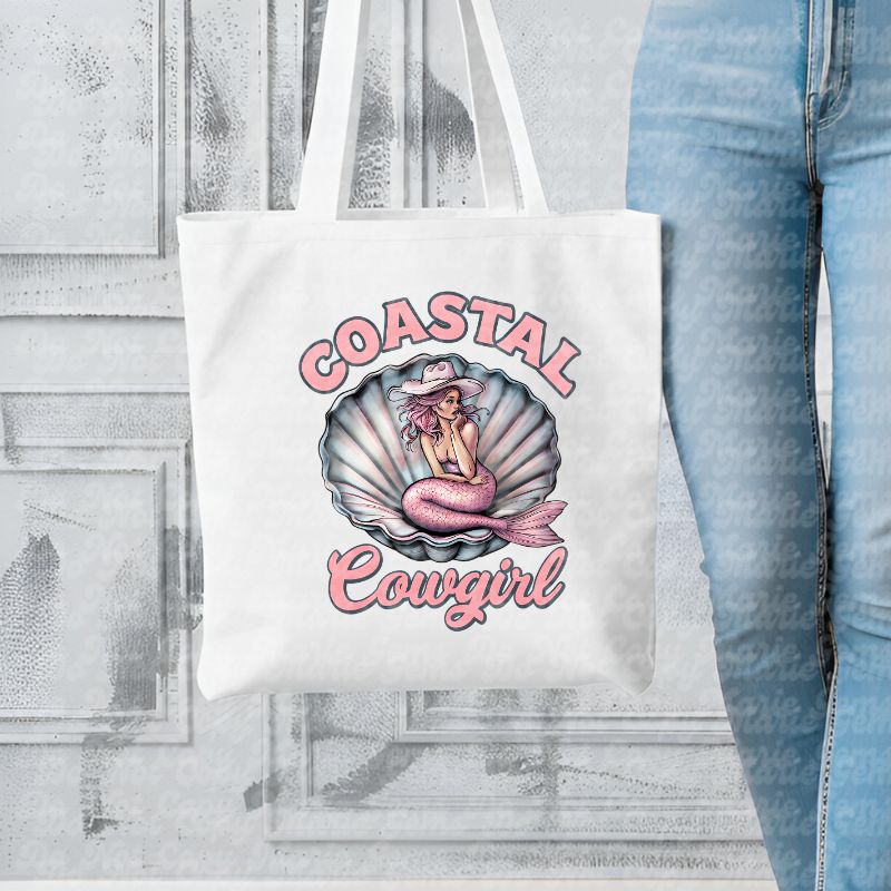 Coastal Cowgirl Mermaid PNG: Trendy Western Ocean Design for Crafts, Sublimation & More. Digital Download for Unique DIY Projects, Commercial Use