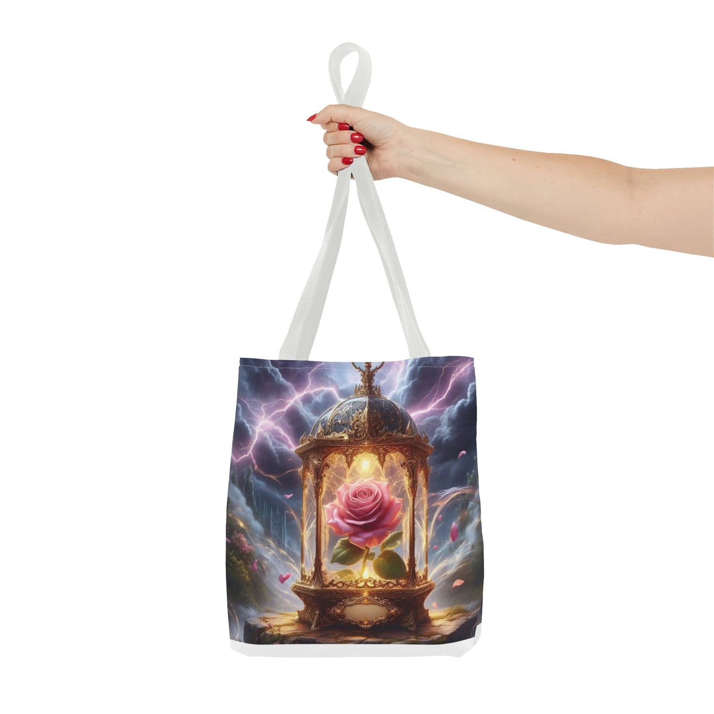Enchanted Rose Tote Bag - Magical Fairy Tale Inspired Reusable Shopping Bag