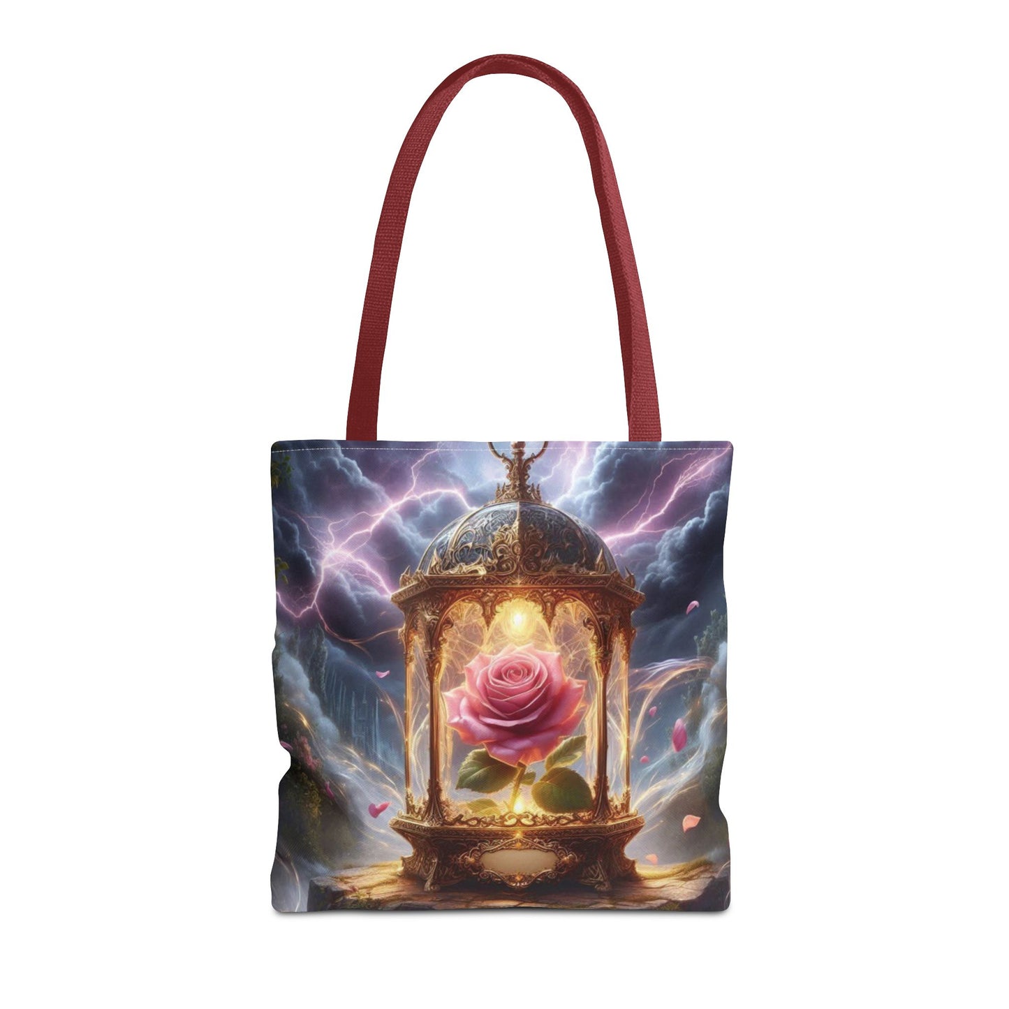 Enchanted Rose Tote Bag - Magical Fairy Tale Inspired Reusable Shopping Bag