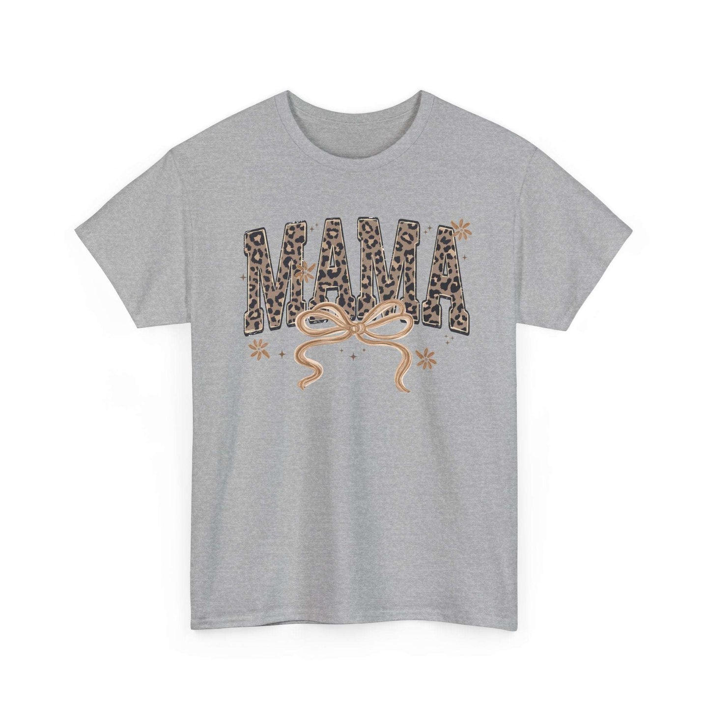 Mama Varsity T-Shirt | Leopard Mom Shirt | Trendy Mom Life Tee