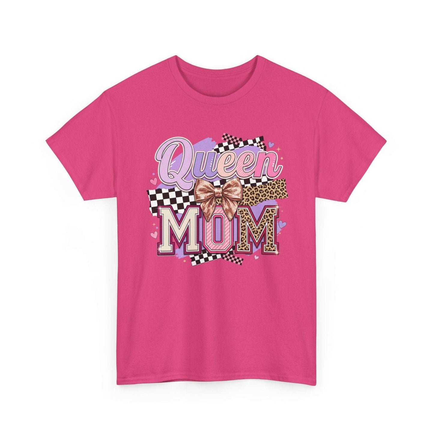 Queen Mom T-Shirt | Leopard Retro Mom Tee | Mother’s Day Gift Shirt
