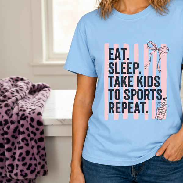 Sports Mom Handmade Gift-Ready Unisex Graphic T-Shirt showing sports mom shirt artwork with funny shirts for mom, sports mom shirt, game day shirt