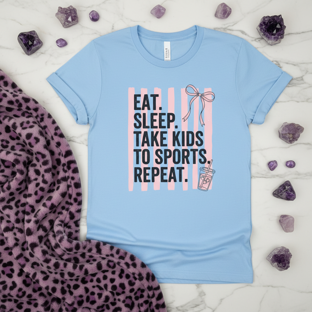 Sports Mom Shirt shown in a casual lifestyle mockup