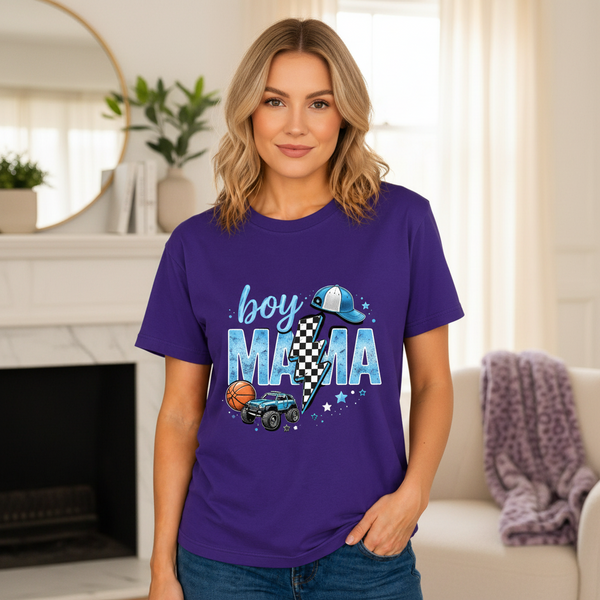 Ultimate Boy Mom Graphic Tee Unisex Graphic T-Shirt showing ultimate boy mom graphic tee artwork with funny shirts for mom, boy mom shirt, gifts for mom