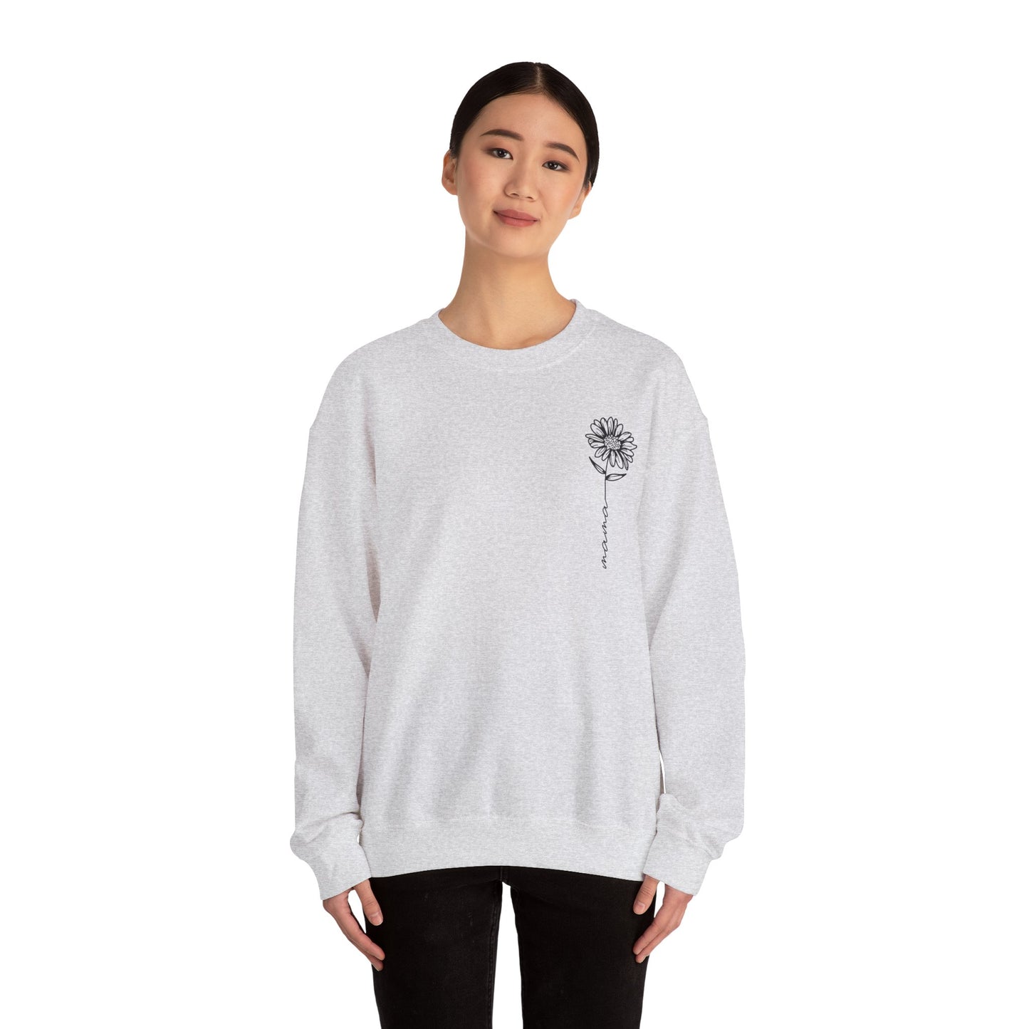 Minimalist Sunflower "Mama" Sweatshirt - Sweet and Simple Mother's Day Gift
