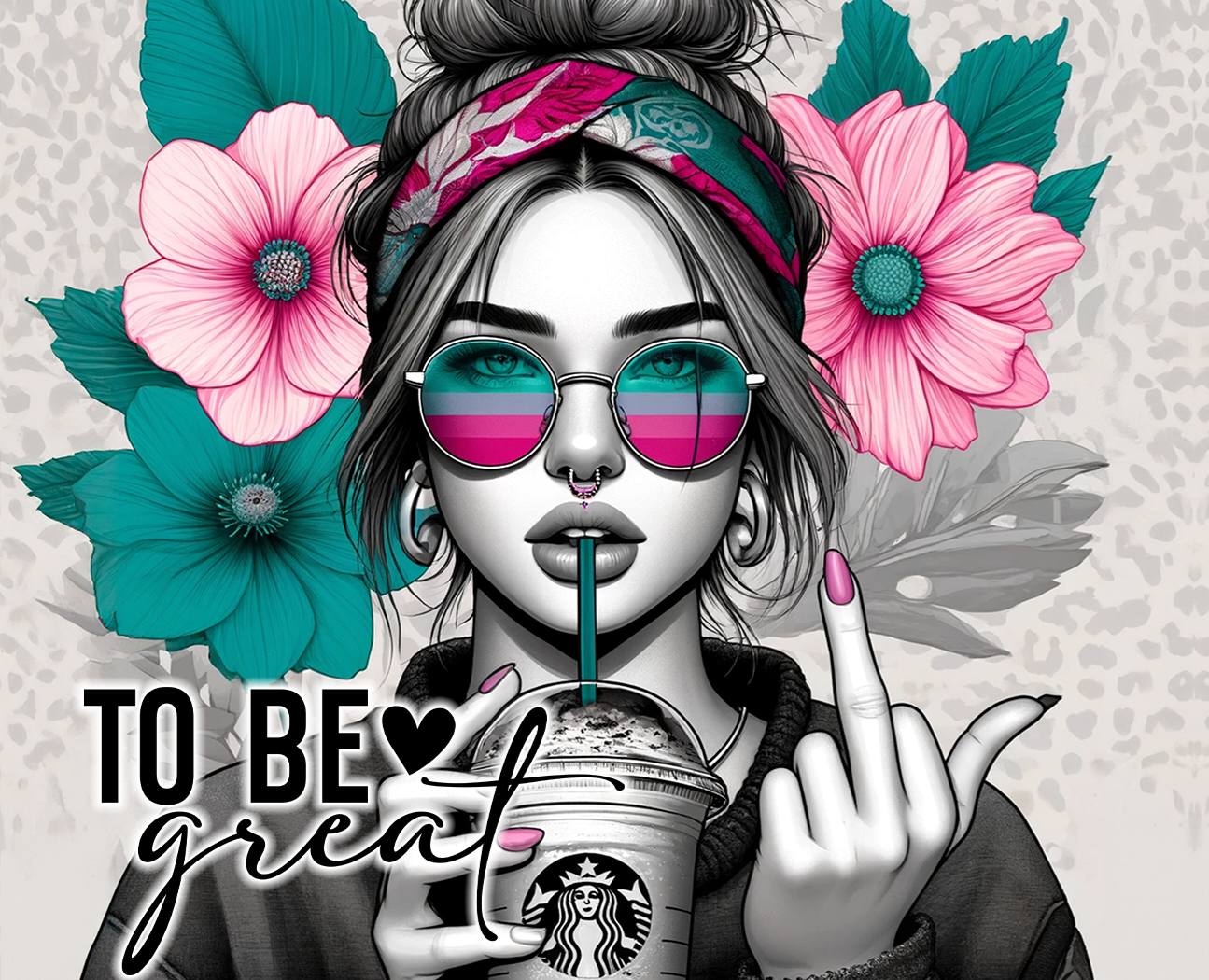 Empowering 20 oz Tumblers: Unique Tattooed Women & Positive Affirmations | Durable Insulated Drinkware