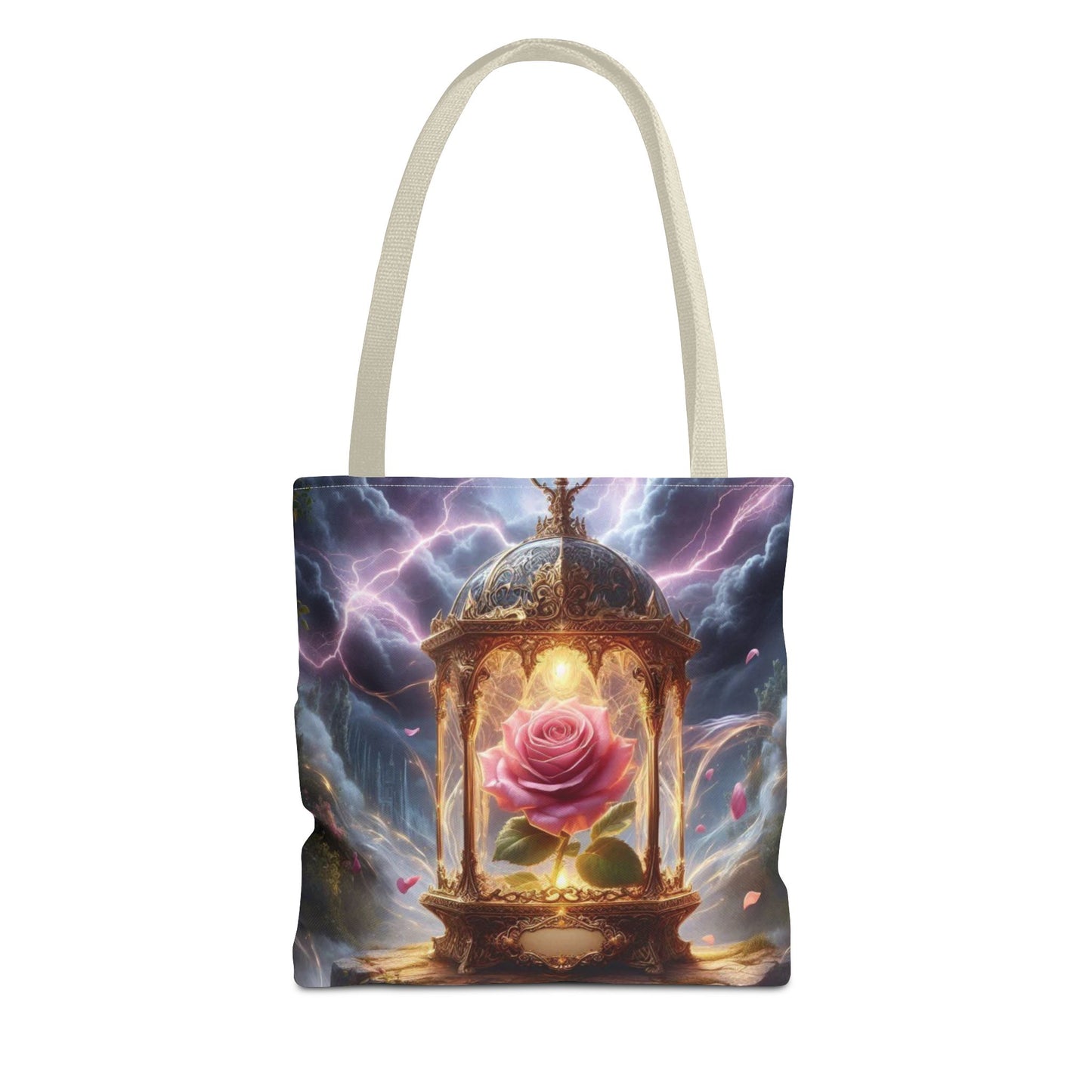 Enchanted Rose Tote Bag - Magical Fairy Tale Inspired Reusable Shopping Bag