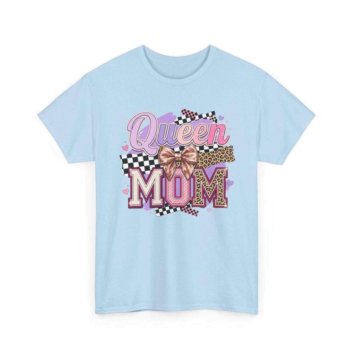 Queen Mom T-Shirt | Leopard Retro Mom Tee | Mother’s Day Gift Shirt