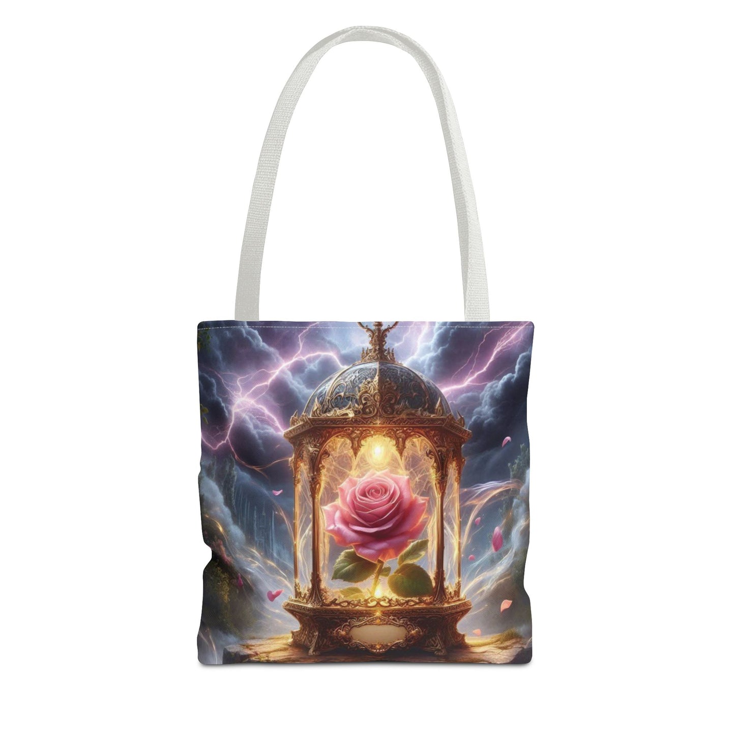 Enchanted Rose Tote Bag - Magical Fairy Tale Inspired Reusable Shopping Bag