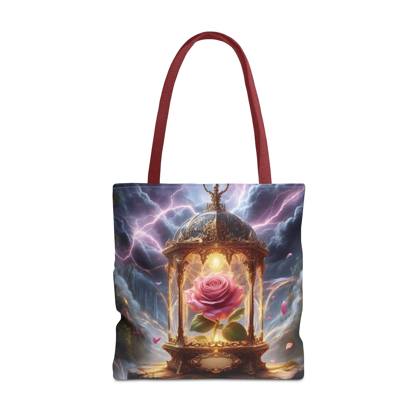 Enchanted Rose Tote Bag - Magical Fairy Tale Inspired Reusable Shopping Bag