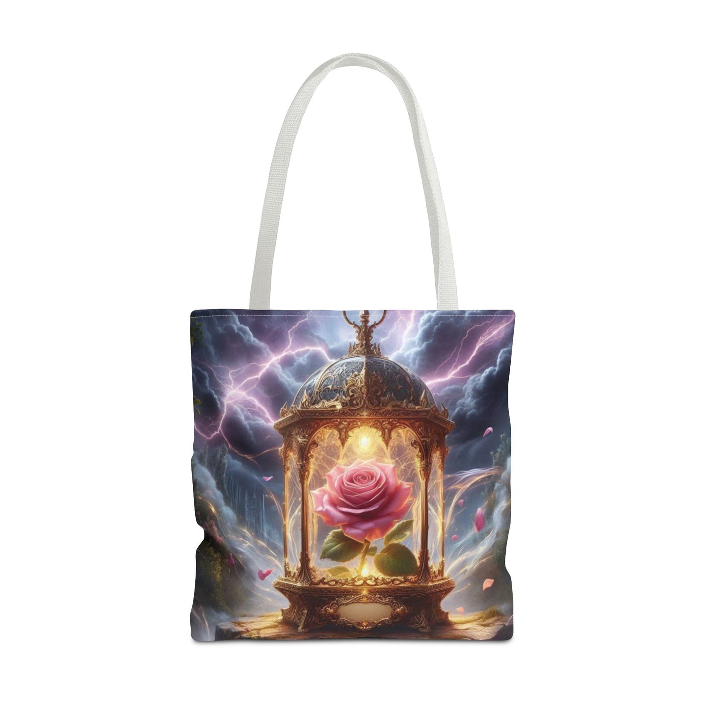 Enchanted Rose Tote Bag - Magical Fairy Tale Inspired Reusable Shopping Bag