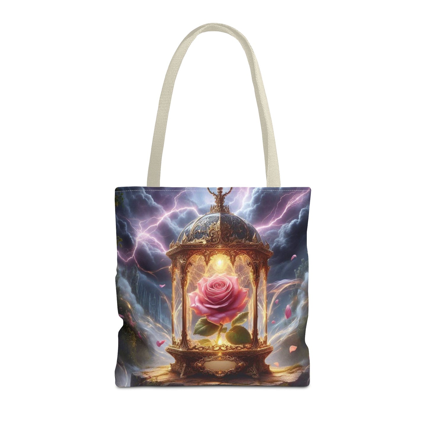 Enchanted Rose Tote Bag - Magical Fairy Tale Inspired Reusable Shopping Bag