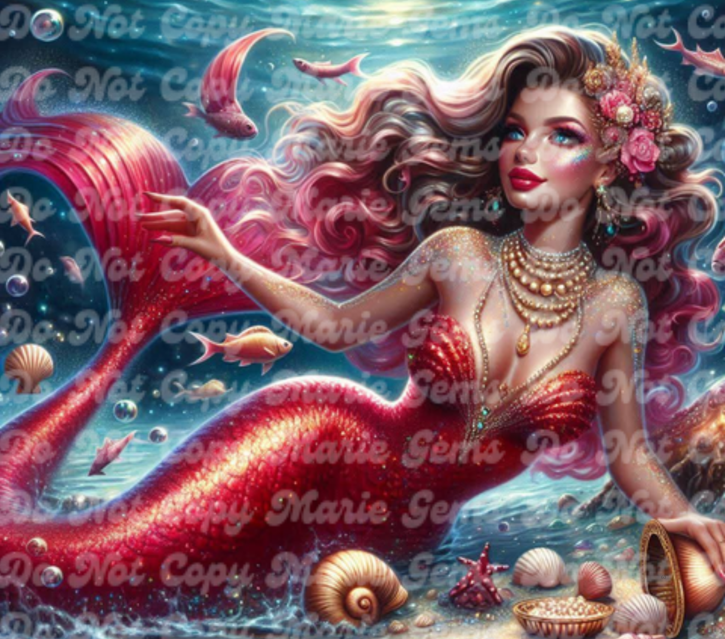 Vibrant Fantasy Mermaid Art Tumblers | Unique Ocean & Sunset Designs | Insulated Drinkware for Magic Lovers