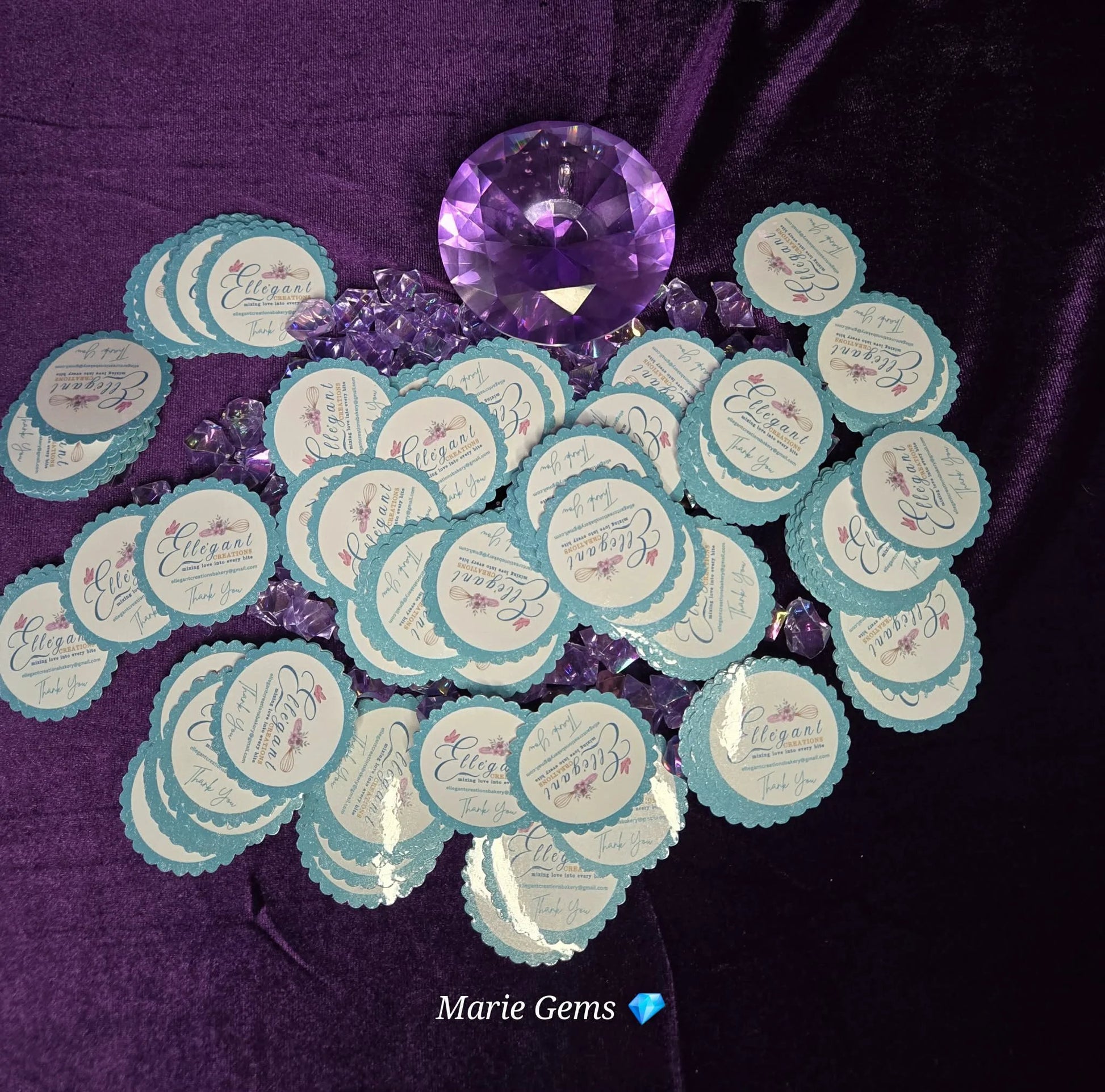 Custom Stickers for Personal Use and Branding, Durable Materials with Vibrant Colors for Print Ready Business Stickers by Marie Gems