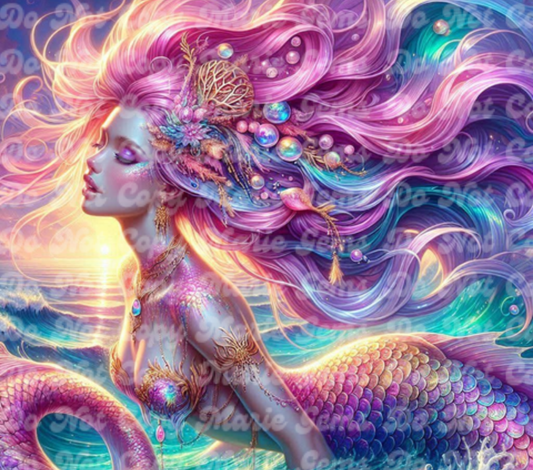 Radiant Rainbow Mermaid Tumblers | Pastel Ocean Art Drinkware | Fantasy Aesthetic Gift