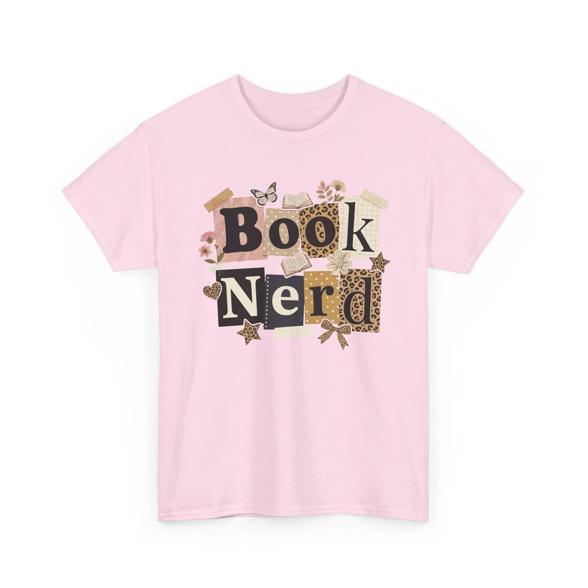 Book Nerd T-Shirt — Vintage Collage Reading Graphic Tee by Printify