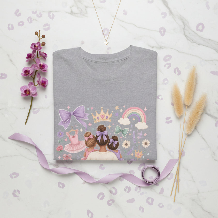 Ballet Mom Handmade Gift-Ready Unisex Graphic T-Shirt showing ballet mom shirt artwork with made to order, gift for her, graphic shirt, product image 4