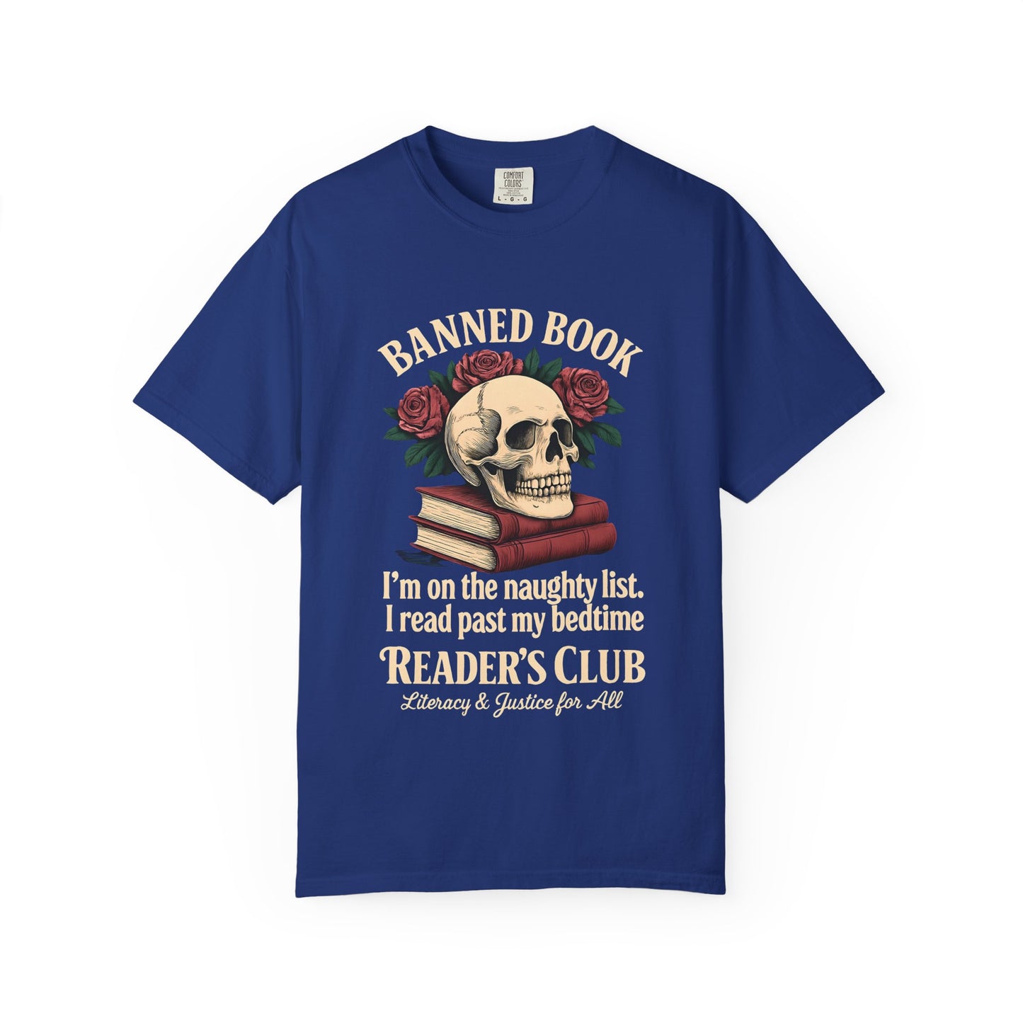 Banned Book T-Shirt, Naughty List Reader Tee, Anti-Censorship Shirt, Book Lover Apparel, Bookworm Gift, Dark Academia Tee, Comfort Colors
