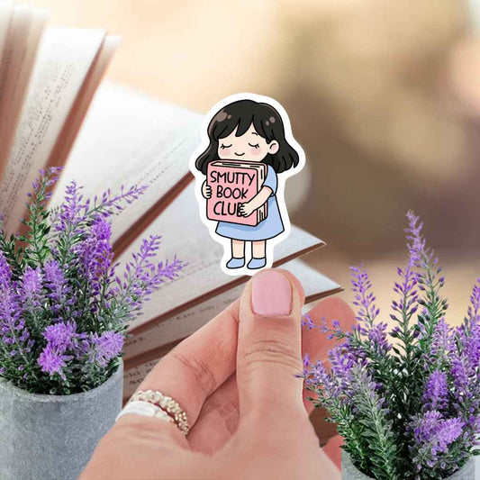Smutty Book Club Sticker | Book Worm Kindle Sticker | Spicy Book Club Smut Romance Book Lover Booktok