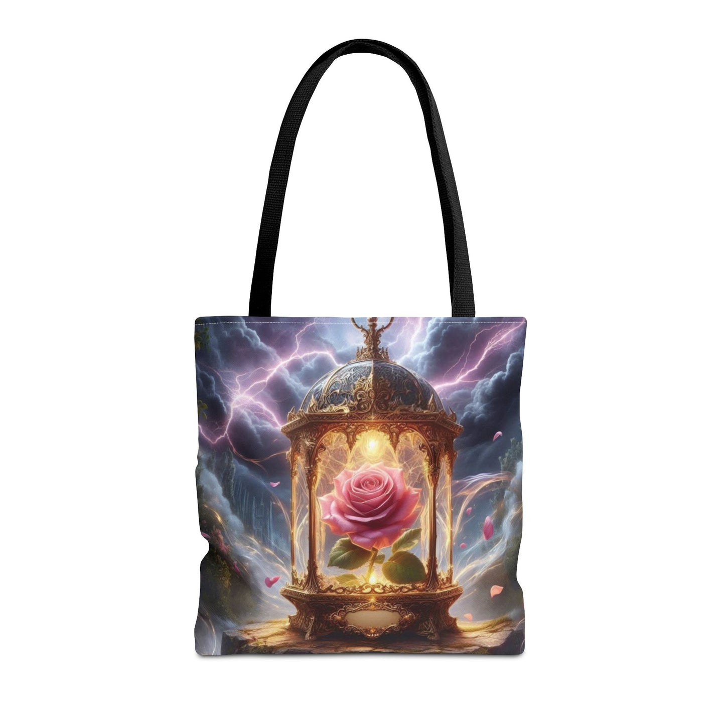 Enchanted Rose Tote Bag - Magical Fairy Tale Inspired Reusable Shopping Bag