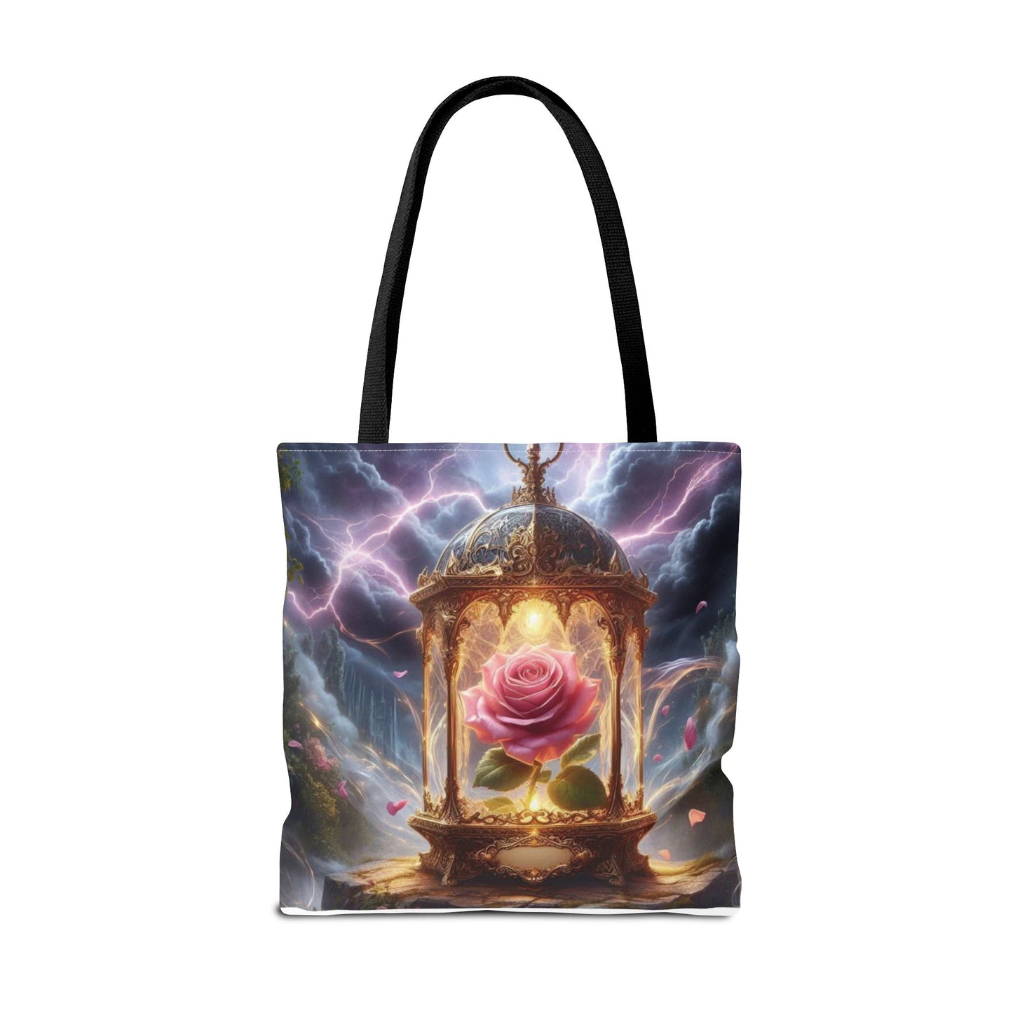Enchanted Rose Tote Bag - Magical Fairy Tale Inspired Reusable Shopping Bag