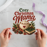 Cozy Christmas Mama Christmas DTF transfer design