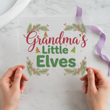 Grandma's Little Elves Christmas DTF transfer design