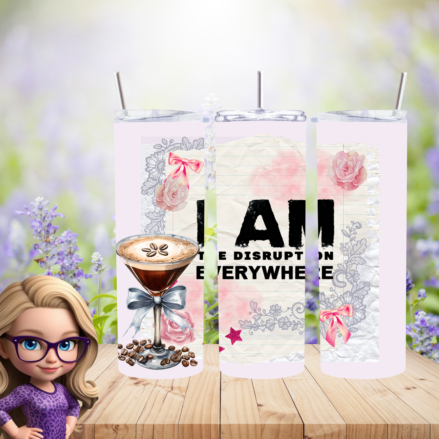 Bold & Chic: "I Am The Disruption Everywhere" 20 oz Tumbler - Make a Statement!