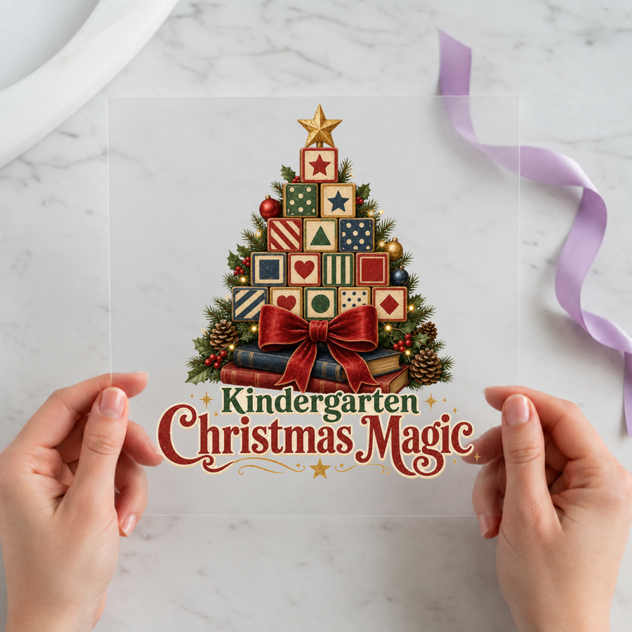 Kindergarten Christmas Magic Christmas DTF transfer design