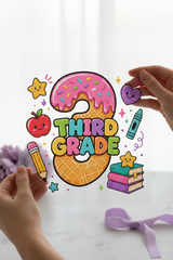 3rd Grade Handmade individual product photo included in the Teacher & School Volume 1 five-pack DTF transfer bundle