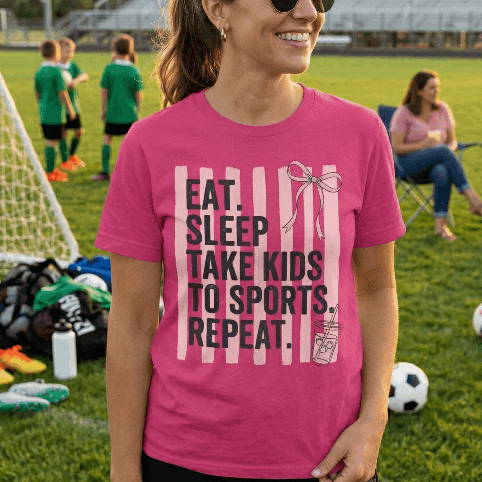 Sports Mom Hustle T-Shirt | Sideline Life Tee | Busy Mom Shirt