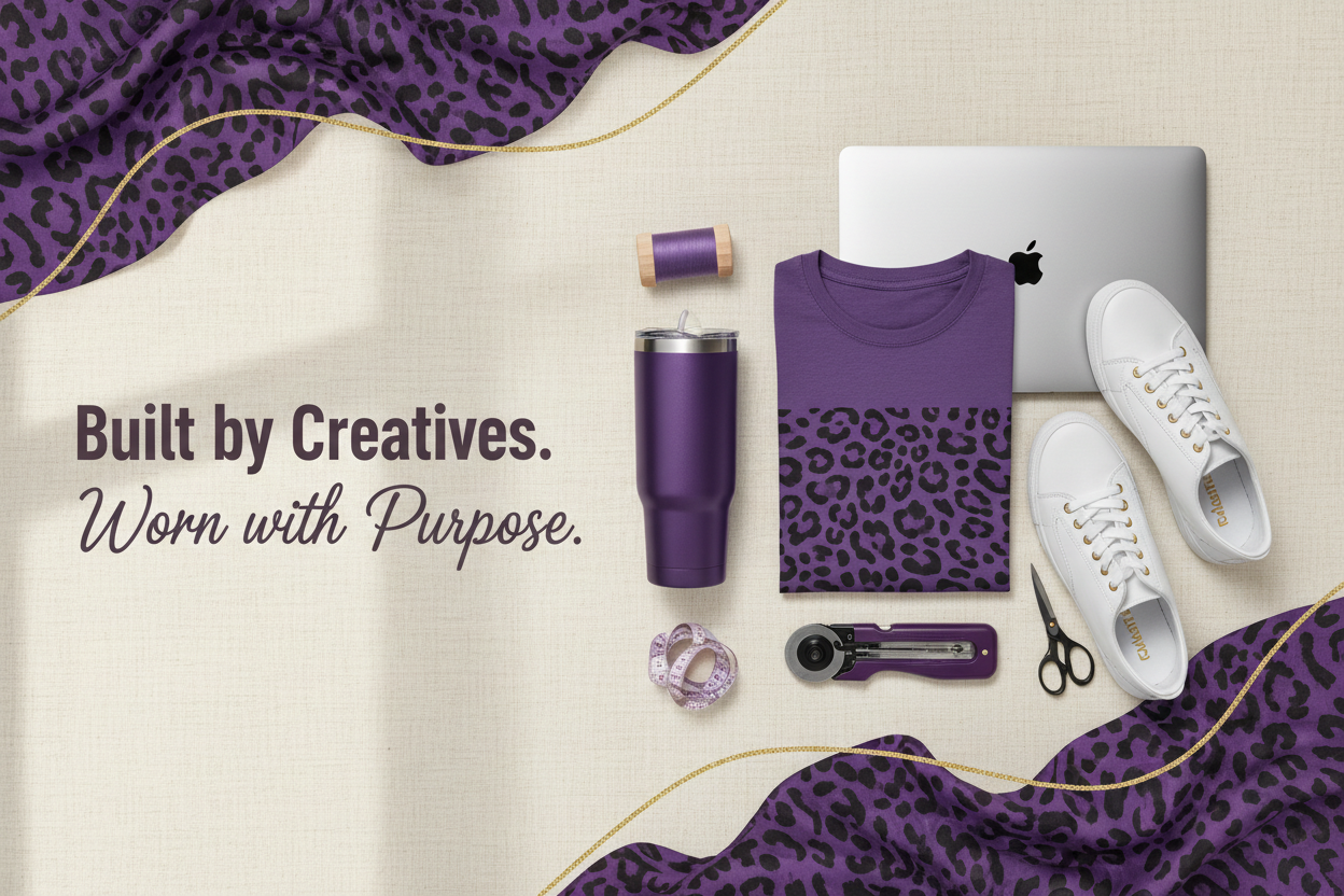 Built by Creatives flatlay banner