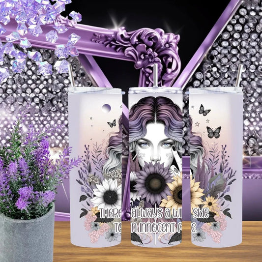 Dont Like Me Tumbler 20oz 30oz Stainless Steel Cup Sarcastic Gift For Her Edgy Teal Pink Gothic Sublimation Drinkware by Marie Gems