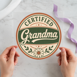 Certified Grandma DTF transfer mockup