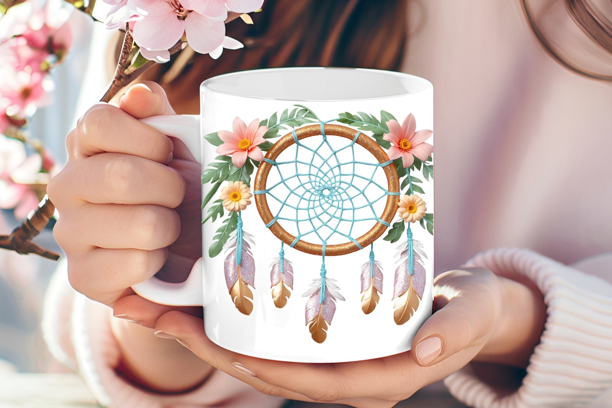 Dream Catcher Mug 15 oz | Wichita KS - Marie Gems