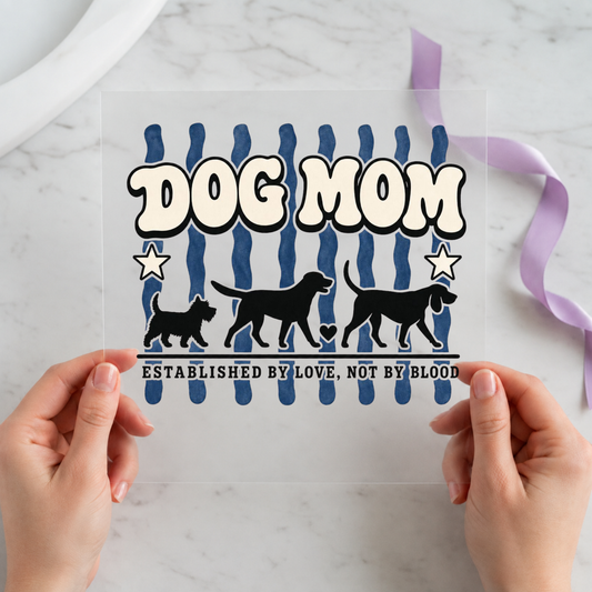 Established Dog Mom Multi Dog individual product photo included in the Dog Mom five-pack DTF transfer bundle