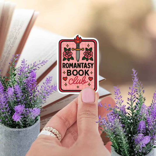 Romantasy Book Club Sticker | Fantasy Reader Booktok | Kindle Sticker | Spicy Book Club Smut Romance Book Lover