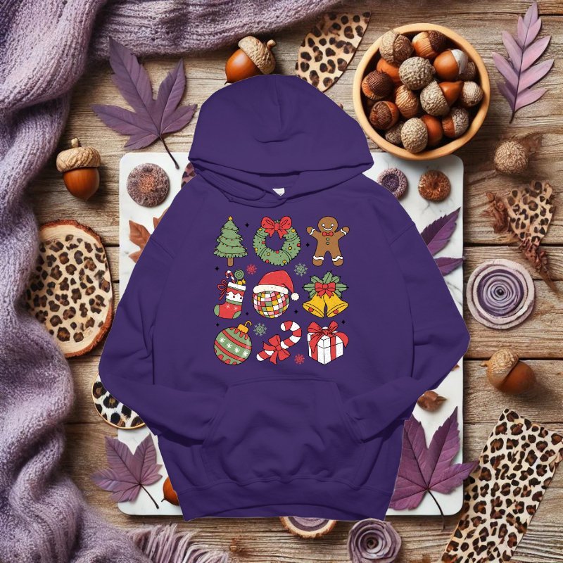 Festive Cheer Gildan Hoodies – Holiday Edition - Marie Gems