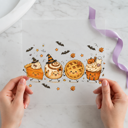Halloween Bakery Treats individual product photo included in the Halloween Volume 16 five-pack DTF transfer bundle