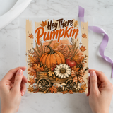 Hey There Pumpkin Wagon individual product photo included in the Halloween Volume 10 five-pack DTF transfer bundle
