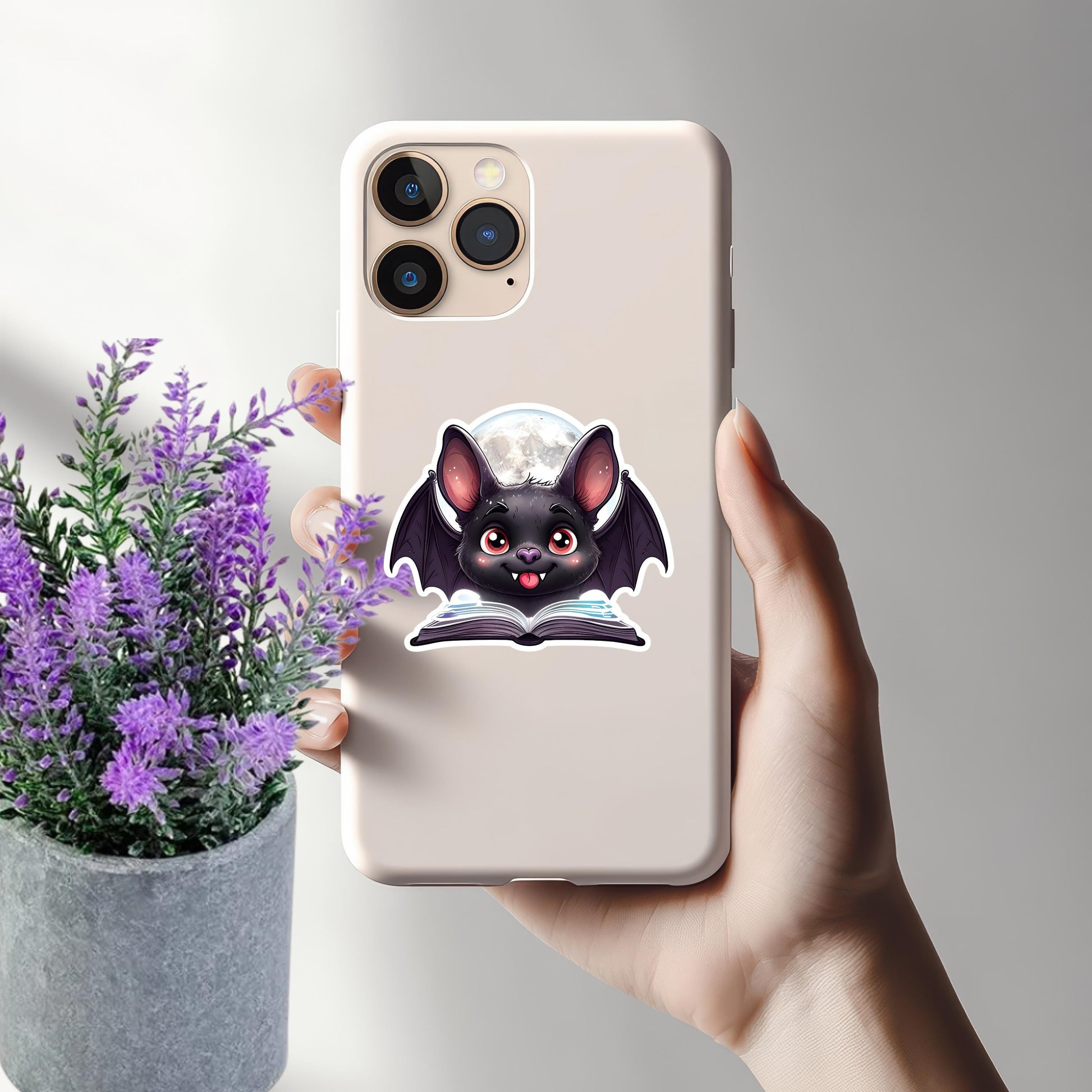 Adorable Bat Sticker - Unique Bookish Halloween Decor | Perfect for Laptops, Water Bottles & More